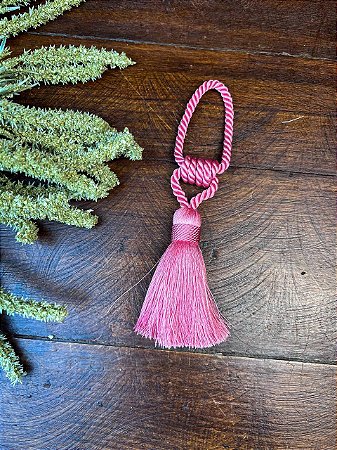 Cordão Trançado Tassel 6-7cm - Rosa
