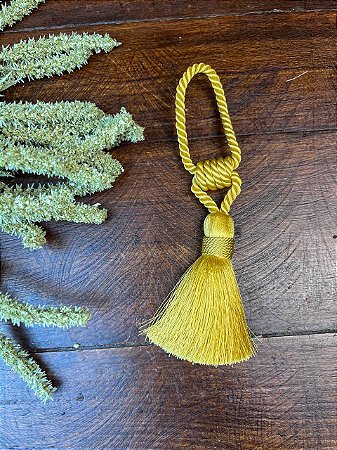 Cordão Trançado Tassel 6-7cm - Dourado