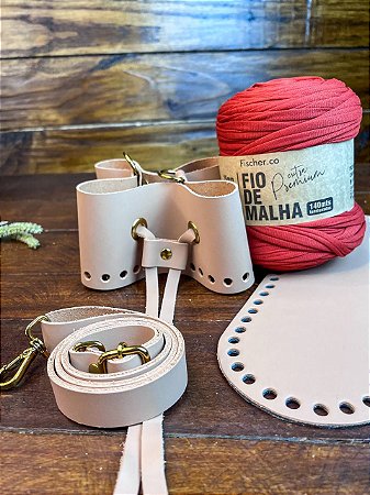 Kit Bolsa Charlotte - Ficher 25mm Canela (Déa - Aula Grátis)