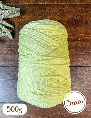 Fio Néctar 3mm - 500g-300m - Poliéster - Amarelo Candy
