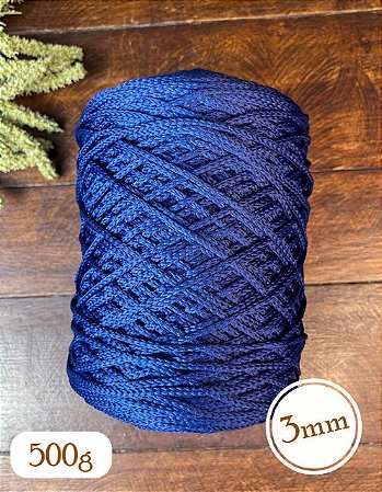 Fio Néctar 3mm - 500g-300m - Poliéster - Azul Marinho