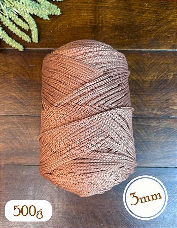 Fio Néctar 3mm - 500g-300m - Poliéster - Rosa Chá