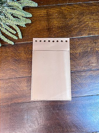 Bolso Interno Couro 11x18cm - Caramelo Claro