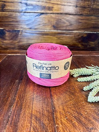 Fio Malha Premium Fischer Refinatto 15mm - Red Cherry (Framboesa)