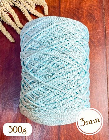 Fio Néctar 3mm - 500g-300m - Poliéster - Verde Bebê