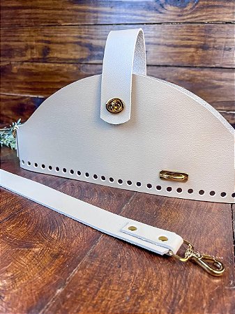 Kit Mateira Sint. Montana 30x15cm FERRABRAZ - Bege & Dourado