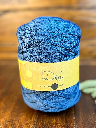 Fio Néctar 5mm - 500g-200m - Poliéster - Azul Caribe