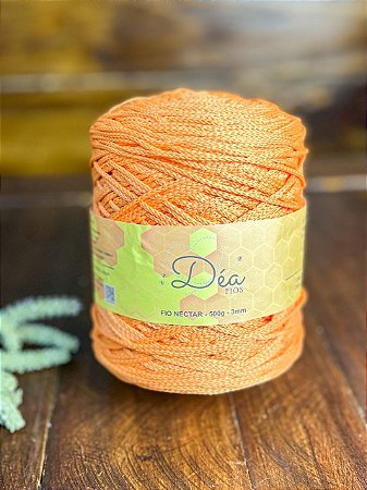 Fio Néctar 3mm - 500g-300m - Poliéster - Soft Mango