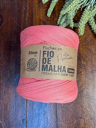 Fio Malha Premium Fischer 25mm - Coral