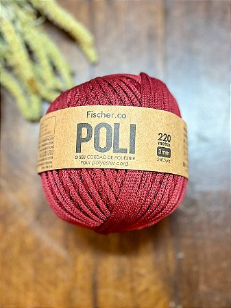 Fio Fischer POLI 3mm 220m - Red Cherry