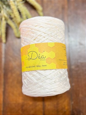 Fio Néctar 5mm - 500g-200m - Poliester - Branco