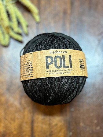 Fio Fischer POLI 3mm 220m - Preto