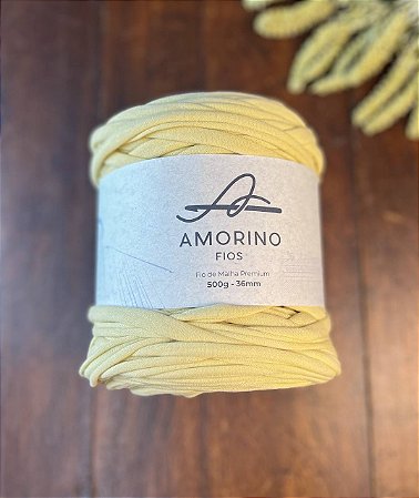 Fio de Malha Premium Amorino 500gr - Manteiga 36mm