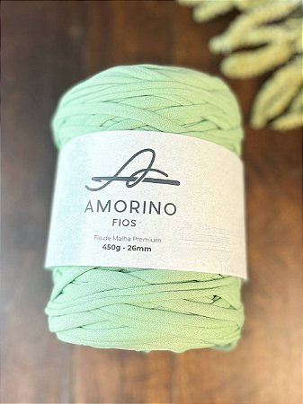 Fio de Malha Premium Amorino 450gr - Verde Mint 26mm