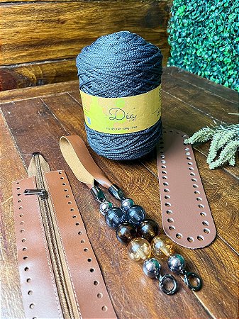 Kit Bolsa Honey I - Néctar 3mm - Chumbo (Crochetando Amigas)