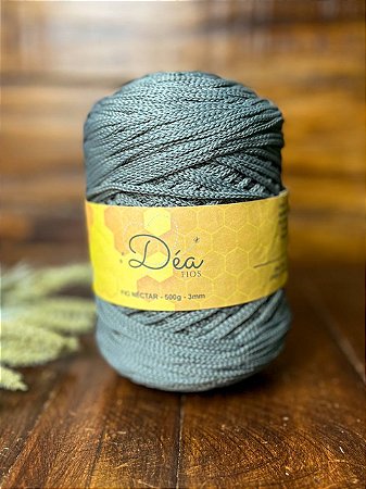 Fio Néctar 3mm - 500g-300m - Poliéster - Cinza Escuro