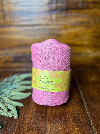 Fio Néctar 5mm - 500g-200m - Poliester - Rosa Iogurte