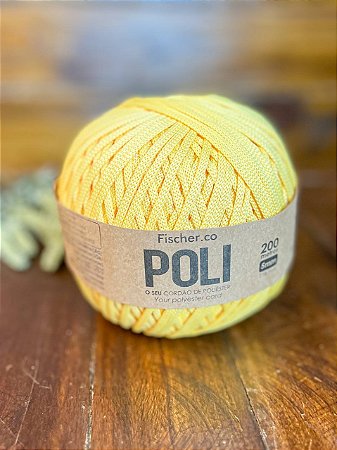 Fio Fischer POLI 5mm - 200m - AMARELO MANTEIGA