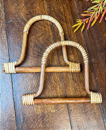 Alça Rattan - Vó Maria 16x13cm - Par - Cru