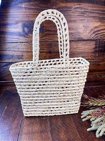 Bolsa de Palha Alça Longa 32x11x24cm