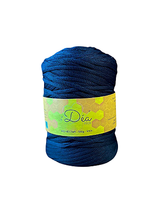 Fio Néctar 5mm - 500g-200m - Poliester - Azul Intenso