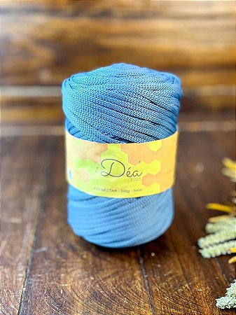 Fio Néctar 5mm - 500g-200m - Poliester - Azul Mar
