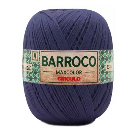 Fio Barroco Maxcolor 4 Círculo - Anil Profundo 2856