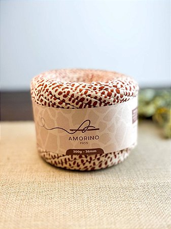Fio de Malha Premium Amorino 300gr Animal Print - Estampado Girafa 36mm