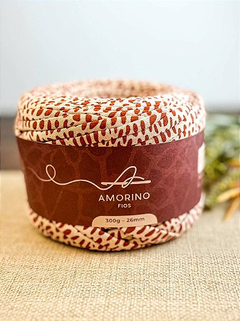 Fio de Malha Premium Amorino 300gr Animal Print - Estampado Girafa 26mm