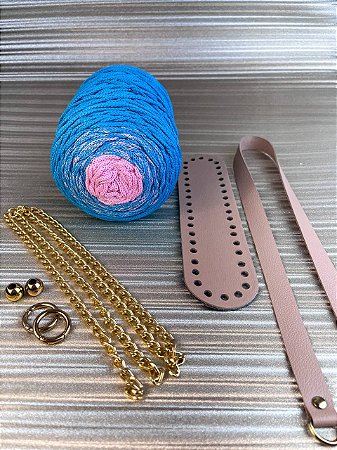 Kit Bolsa Croche Talia-Colors 3mm Algodão Doce