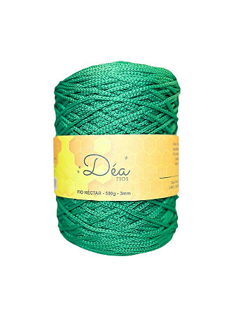Fio Néctar 3mm - 500g-300m - Poliéster - Verde Natal