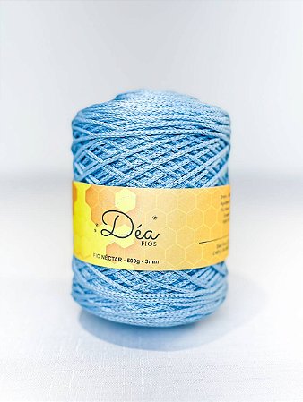 Fio Néctar 3mm - 500g-300m - Poliéster - Azul Ceu
