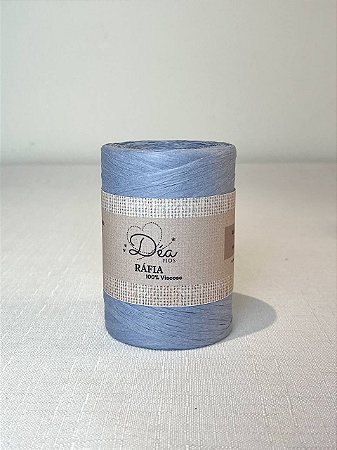 Fio Rafia 20mm -180g/190m-100% Viscose-Celeste