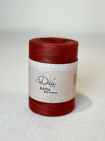 Fio Rafia 20mm -180g/190m-100% Viscose-Bordo