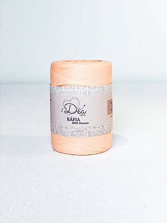 Fio Rafia 20mm -180g/190m-100% Viscose-Pessego