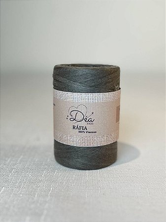 Fio Rafia 20mm -180g/190m-100% Viscose-Cinza