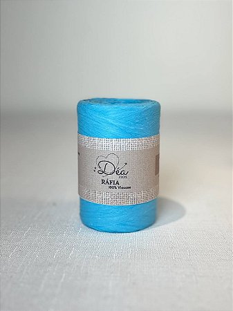 Fio Rafia 20mm -180g/190m-100% Viscose-Turquesa