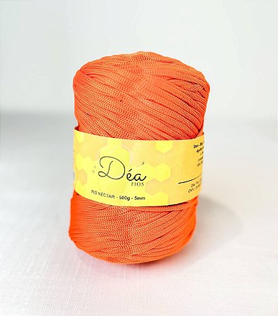 Fio Néctar 5mm - 500g-200m - Poliester - Tangerina