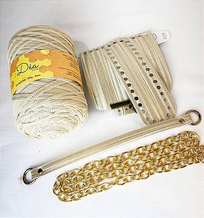 Kit Bolsa Lady - Néctar 5mm - Marfim (Déa - Aula Grátis)