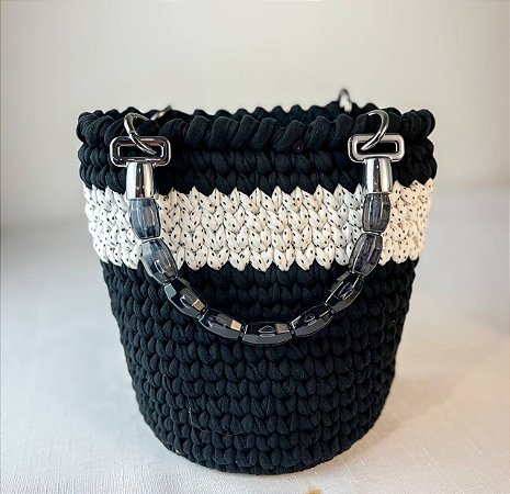 Kit Bolsa Perola Negra Preto-Amorino 26mm-(Déa - Aula Grátis)