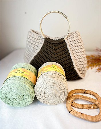 Kit 2 Bolsas Betina Amendoa/Verde Maça-Néctar 5mm-(Déa-Aula Grátis)