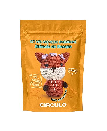 Kit Amigurumi Animais do Bosque - Raposa