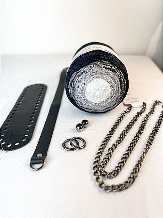 Kit Bolsa Croche Talia-Colors 3mm Gray