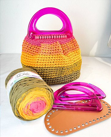 Kit Bolsa Plissê - Nectar COLORS 5mm - Platano (Déa - Aula Grátis)