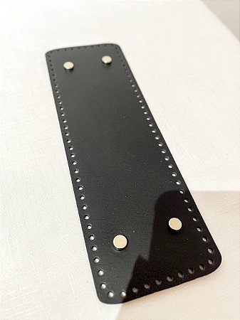 Base Retangular Montana 30x10cm-Preto/Niquel