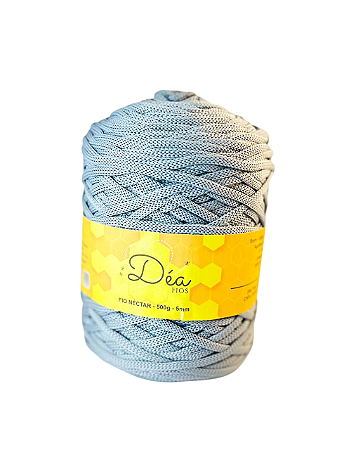 Fio Néctar 5mm - 500g-200m - Poliester - Cinza Elefante