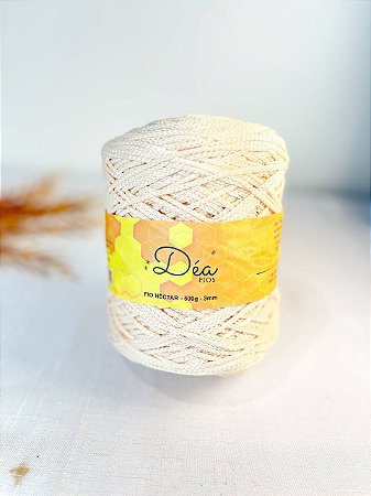 Fio Néctar 3mm - 500g-300m - Poliéster - Creme
