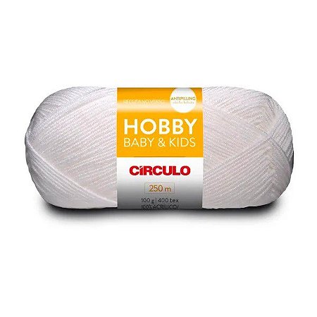 Fio/Lã Hobby Baby & Kids Circulo - COR 10 BRANCO