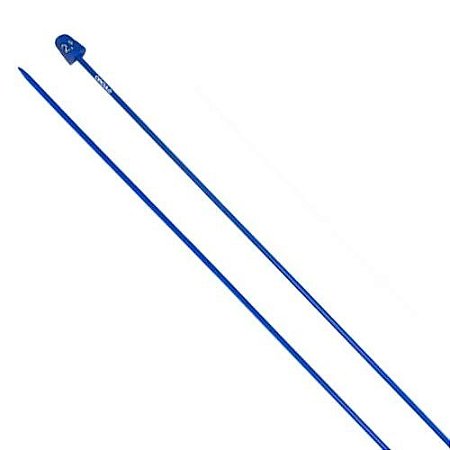 Agulha Trico Plastico 35cm Circulo - 2,5mm - Marinho