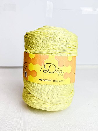 Fio Néctar 5mm - 500g-200m - Poliester - Amarelo Candy